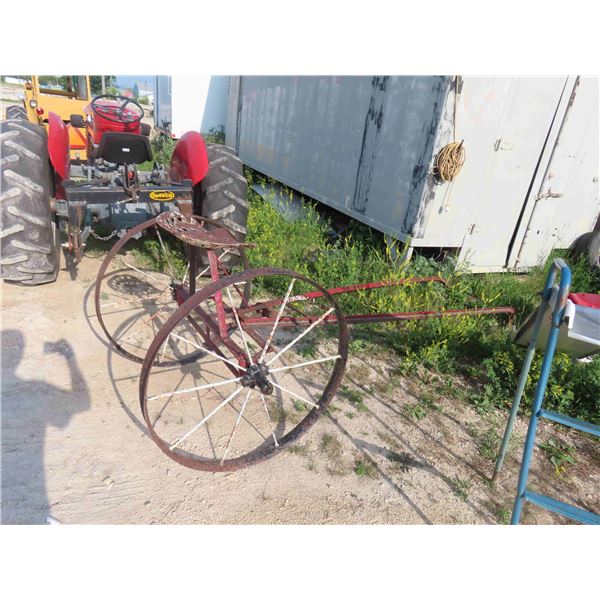 Steel Wheel, Harrow Cart Yard Décor