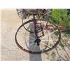 Image 3 : Steel Wheel, Harrow Cart Yard Décor
