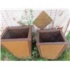 Image 2 : 2 Wooden Planters 18" x 25" x 35"  ( other one is a little smaller) 