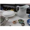 Image 2 : Pitcher, Covered Dish, Meaken Plates, Cutlery, Salt + Pepper Shakers, Plus more