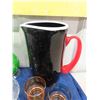 Image 2 : Blown Glass Pitcher, Vase, Various Stemware, Frosted Shot Glasses, Plus more