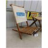 Image 2 : 2 Wooden Collapsible Chairs with Folding Table - Keep Rite Advertising