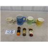 Image 1 : 4 Vintage Mugs ; 2 Hycroft Medicine Hat Coffee Break, Frys Hot Chocolate, 