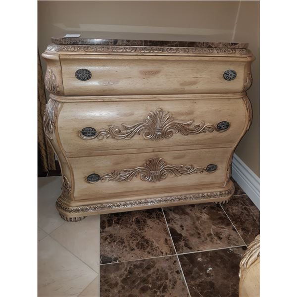 Schnadig Marble Top Chest of Drawers Cat C