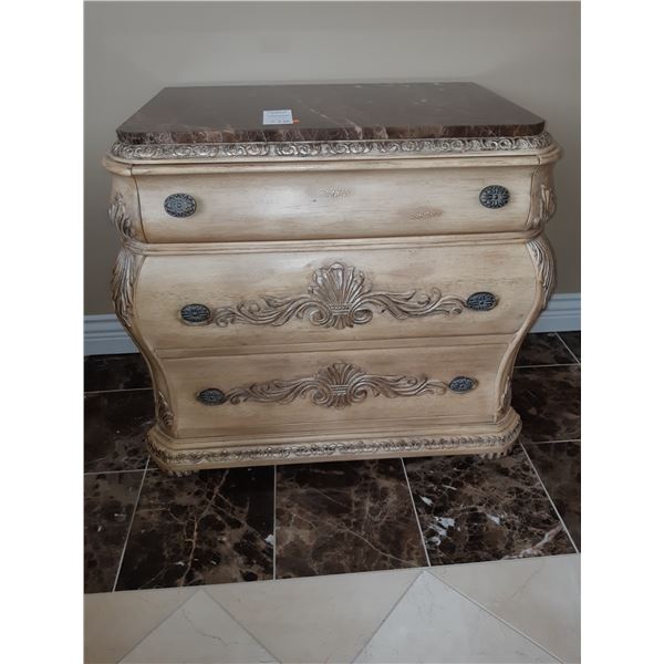 Schnadig Marble Top Chest of Drawers Cat C