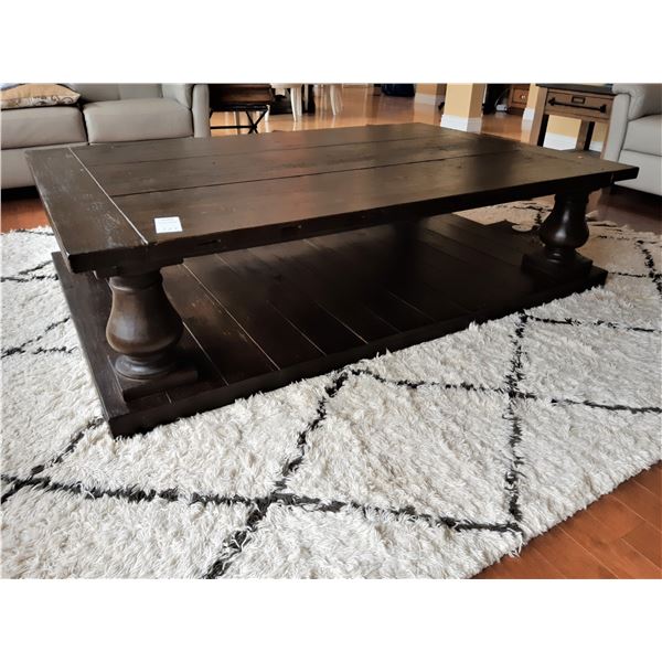Large Wood Coffee Table Cat C