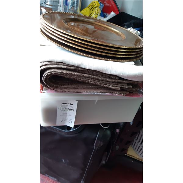 Placemats, Chargers, Napkins A