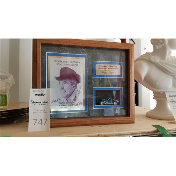 Carroll Shelby Signed Memorbilia A