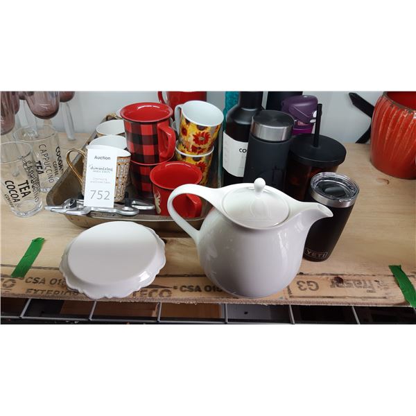 Mugs, Tea Pot, Travel Mugs A
