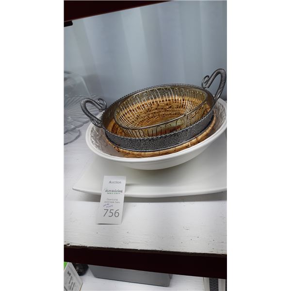 Platter, Bowl, Basketware A