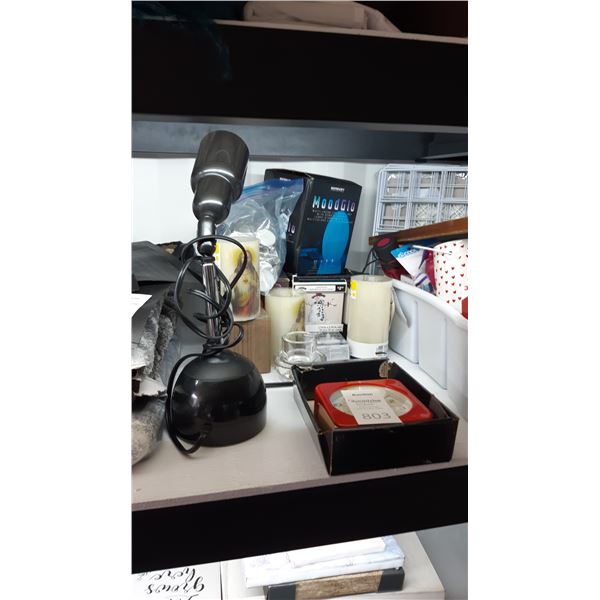 Candles, Clock, Lamp A