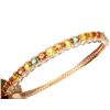 Image 2 : Natural Fancy Color Oval Sapphire Bangle
