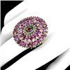 Image 3 : Natural Chrome Diopside & Rhodolite Garnet Ring