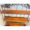 Image 27 : ETHAN ALLEN COUNTRY FRENCH BAKERS' RACK - METAL AND WOOD HUTCH STYLE!
