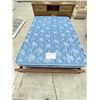 Image 2 : MID-CENTURY MODERN HEADBOARD/FOOTBOARD WITH SIMMONS MAGNIFICENCE COLLECTION EXTRA DELUXE MATTRESS AN