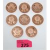 Image 1 : 8 x 1 Oz .999 Fine Copper Covid 19 Art Rounds 