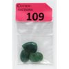 Image 1 : 49 CTW of 3 Loose Emerald Gemstones - 2 Oval-Cut & 1 Pear-Cut Emeralds