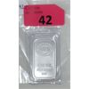 Image 1 : 1 Oz .999 Silver JBR Ethically Sourced Bar 