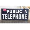 Image 1 : Double Sided Porcelain Public Telephone Sign