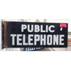 Image 1 : Double Sided Porcelain Public Telephone Sign