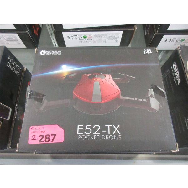 2 New Eachine E52-TX Pocket Drones