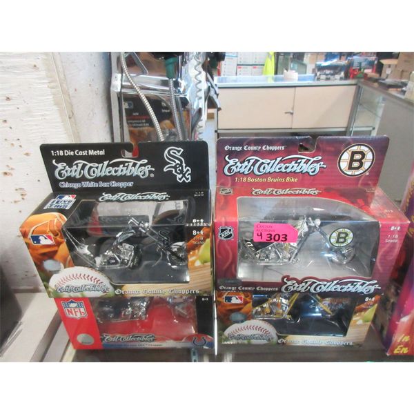 4 Ertl Motorcycle Models in Boxes - 1:18 Scale