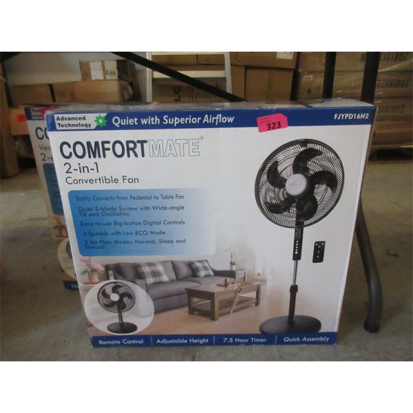 Comfort Mat 2-in-1 Convertible Fan w/ Remote