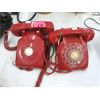 Image 1 : 2 Vintage Red Desk Phones