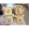 Image 1 : 6 Vintage Ivory Rotary Dial Desk Phones