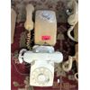 Image 1 : Vintage Ivory Desk and Wall Phone