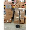 Image 1 : Metal Floor Lamp with Drum Shade - Foot Switch