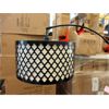 Image 2 : Metal Floor Lamp with Drum Shade - Foot Switch