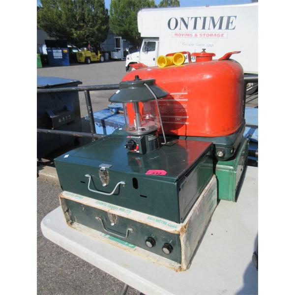 Boat Gas Can, Lantern & 4 Camp Stoves