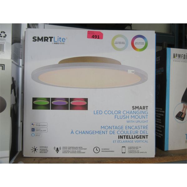 SMRTLite Colour Changing Flush Mount Ceiling Light