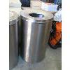 Image 1 : Stainless Steel Sidewalk Trash Can - 20" x 30" tall