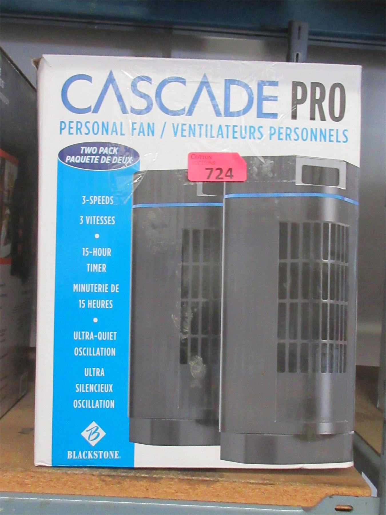 Cascade Box Fans Cascade Pro Personal Fan - 2 Pack - Open Box