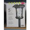 Image 1 : Set of 5 Solar LED Pathway Lights