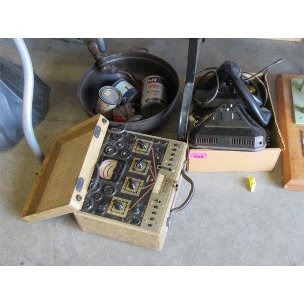 3 Piece Lot of Vintage Electronics & Tools