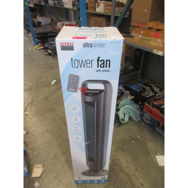 Seville Ultra Slim Line Tower Fan with Remote