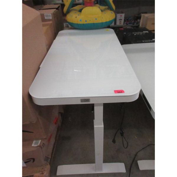 White AirLift Height Adjustable Desk - Store Returns