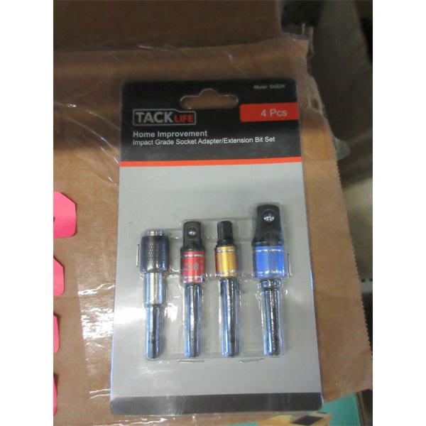 10 New 4 Piece Socket Adapter/Extension Bit Sets 