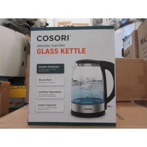 New Cosori 1.7 L Glass Electric Kettle 