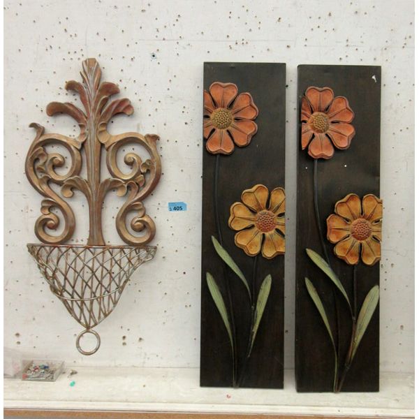 3 Metal Garden Wall Art