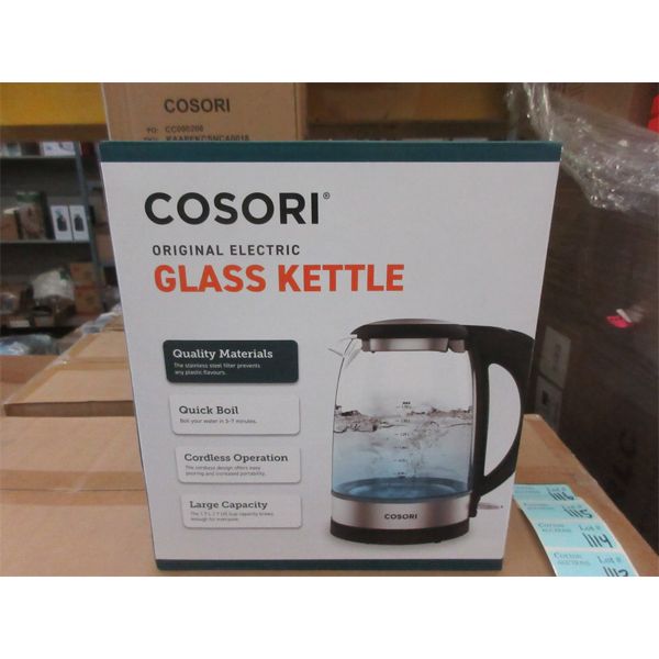 New Cosori 1.7 L Glass Electric Kettle