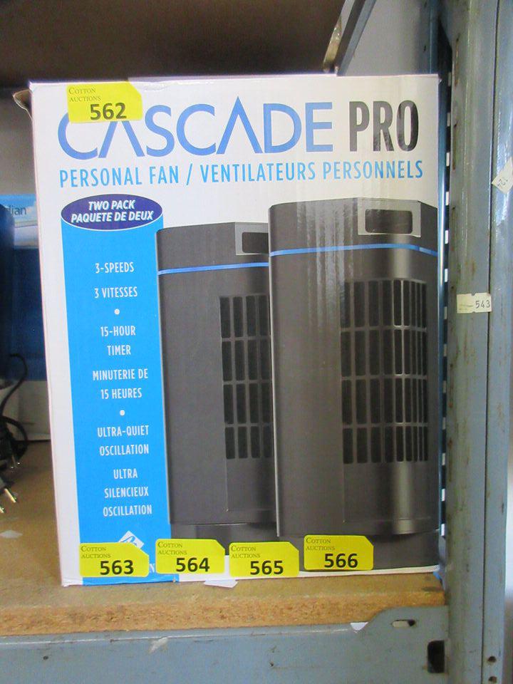 Cascade Box Fans Twin Pack of Cascade Pro Personal Fans