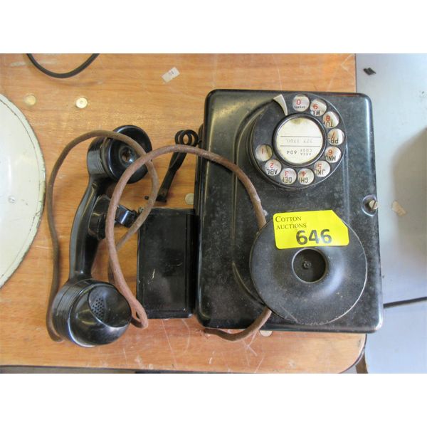 Analog Ringer Phones Vintage Rotary Dial Wall Phone with Ringer