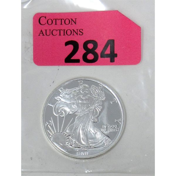 1 Oz .999 Silver Walking Liberty Round 