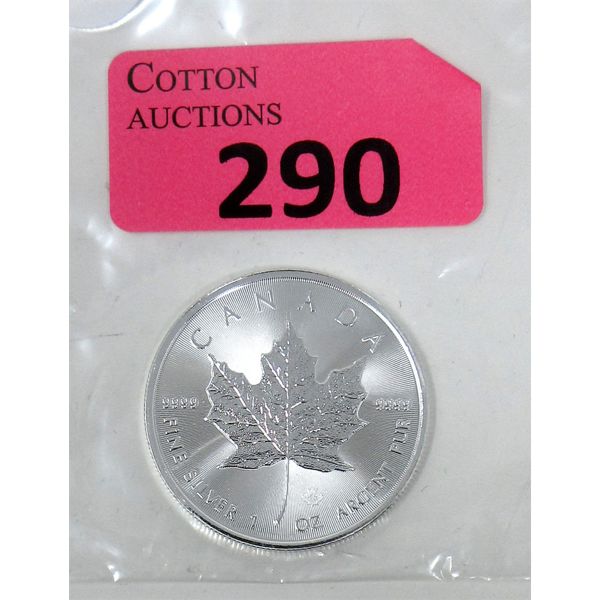 1 Oz .9999 Silver 2023 Canada Maple Leaf Coin 