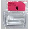 Image 1 : 1 Oz .999 Silver 2-Sided American Flag Bar 