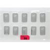 Image 1 : 10 x 1 Oz .999 Silver Sunshine Minting Bars in Uncut Sheet  